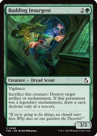 Budding Insurgent (FRA-099) - Reality Fracture Foil - Card Brawlers