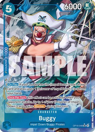 Buggy (048) (Alternate Art) (OP16-048) - The Time of Battle Foil - Card Brawlers