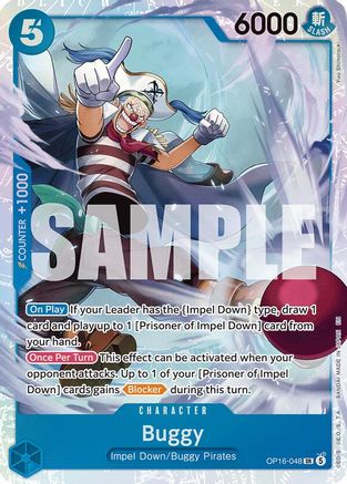 Buggy (048) (OP16-048) - The Time of Battle Foil - Card Brawlers