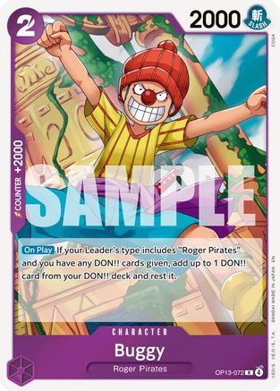 Buggy (OP13-072) - Carrying On His Will Foil - Card Brawlers