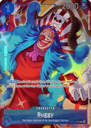Buggy (Seven Warlords of the Sea Binder Set) (ST17-003) - One Piece Promotion Cards Foil - Card Brawlers