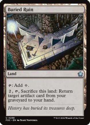 Buried Ruin (FDC-298) - Commander: Foundations - Card Brawlers
