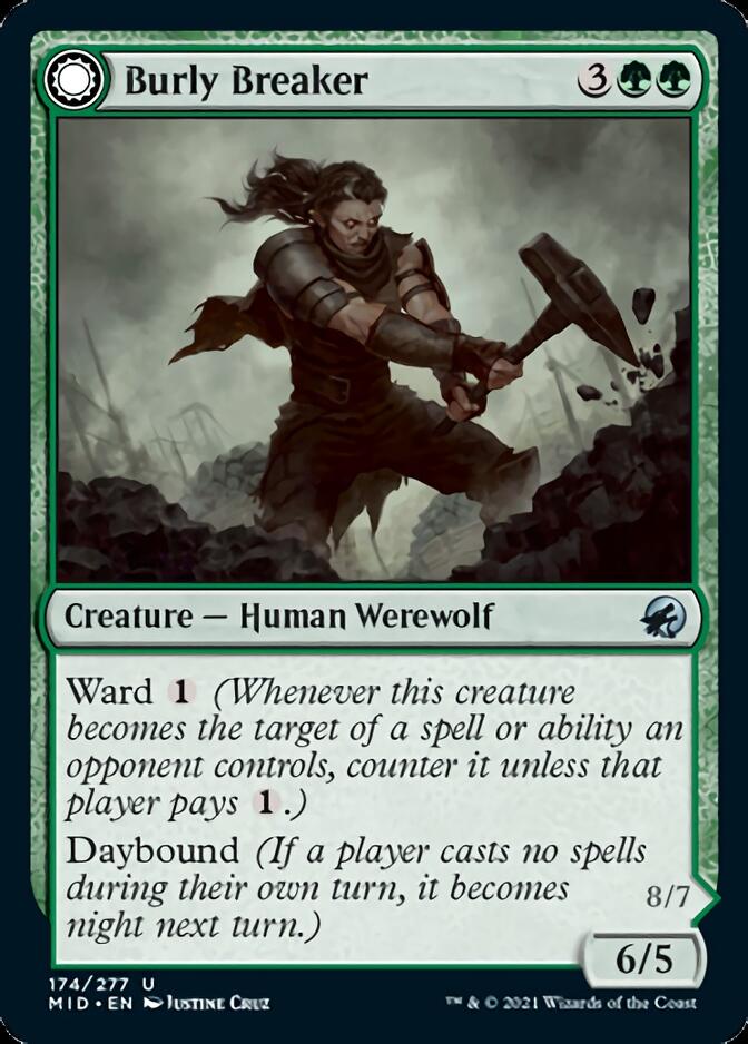Burly Breaker // Dire - Strain Demolisher [Innistrad: Midnight Hunt] - Card Brawlers