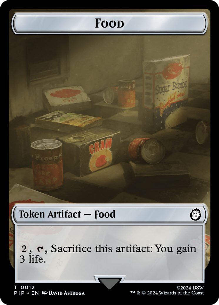Warrior // Food (0012) Double-Sided Token [Fallout Tokens] - Magic: The Gathering - Card Brawlers | Quebec | Canada |