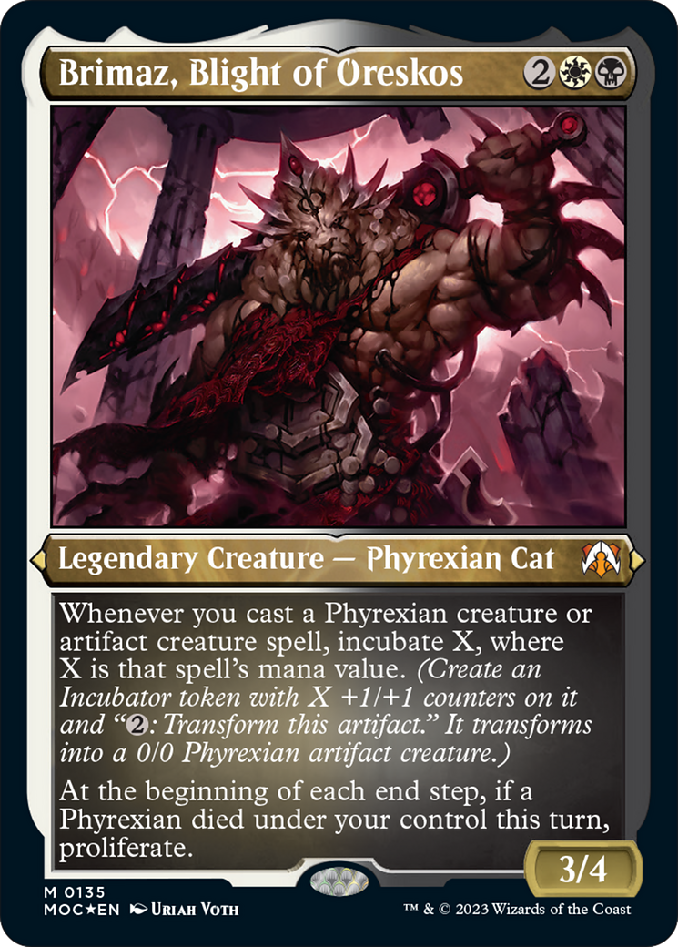 Brimaz, Blight of Oreskos (Display Commander) [March of the Machine Commander] - Magic: The Gathering - Card Brawlers | Quebec | Canada |
