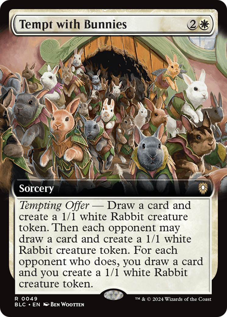 Tempt with Bunnies (Extended Art) [Bloomburrow Commander] - Magic: The Gathering - Card Brawlers | Quebec | Canada |