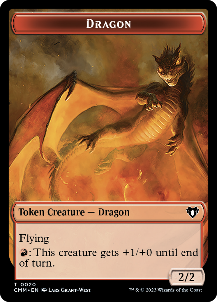 Servo // Dragon (0020) Double-Sided Token [Commander Masters Tokens] - Magic: The Gathering - Card Brawlers | Quebec | Canada |