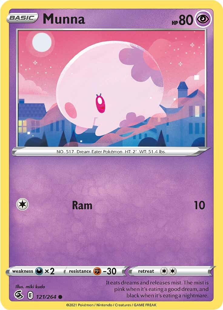Munna (121/264) [Sword & Shield: Fusion Strike] - Pokémon - Card Brawlers | Quebec | Canada |