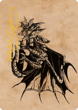 Ancient Copper Dragon Art Card (52) (Gold-Stamped Signature) [Commander Legends: Battle for Baldur's Gate Art Series] - Magic: The Gathering - Card Brawlers | Quebec | Canada |