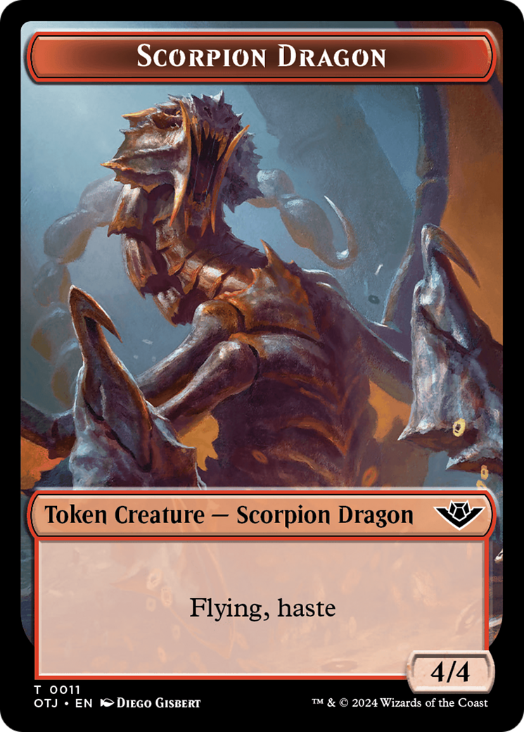 Mercenary // Scorpion Dragon Double-Sided Token [Outlaws of Thunder Junction Tokens] - Magic: The Gathering - Card Brawlers | Quebec | Canada |