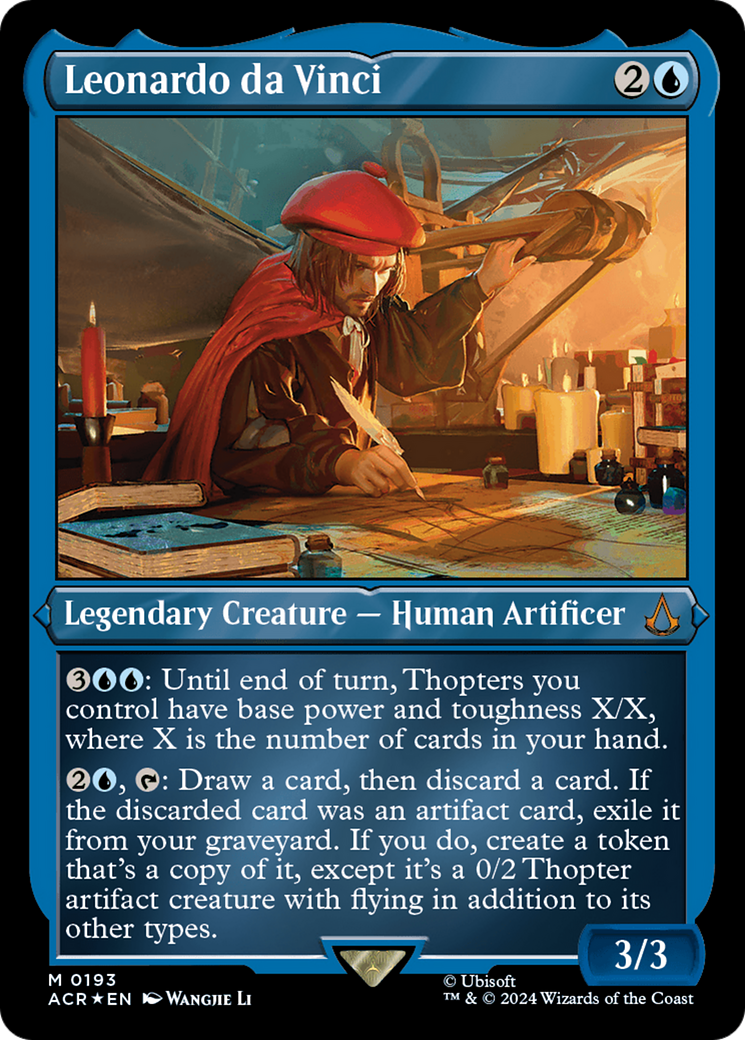 Leonardo da Vinci (Foil Etched) [Assassin's Creed] - Magic: The Gathering - Card Brawlers | Quebec | Canada |