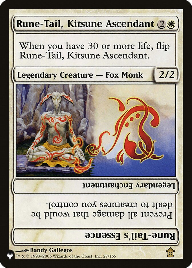 Rune-Tail, Kitsune Ascendant // Rune-Tail's Essence [The List] - Magic: The Gathering - Card Brawlers | Quebec | Canada |
