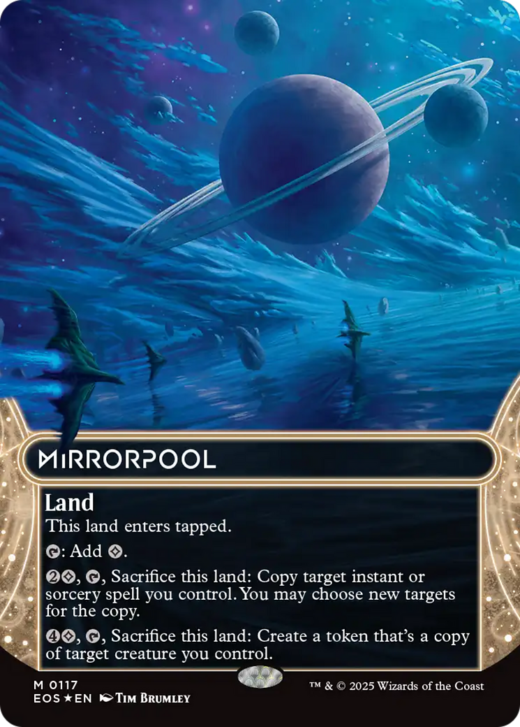 Mirrorpool (0117) (Borderless) (Galaxy Foil) [Edge of Eternities: Stellar Sights] - Magic: The Gathering - Card Brawlers | Quebec | Canada |