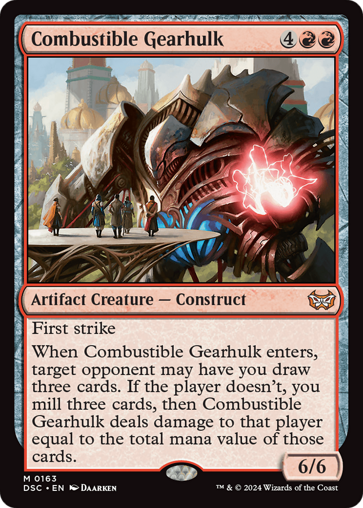 Combustible Gearhulk [Duskmourn: House of Horror Commander] - Magic: The Gathering - Card Brawlers | Quebec | Canada |