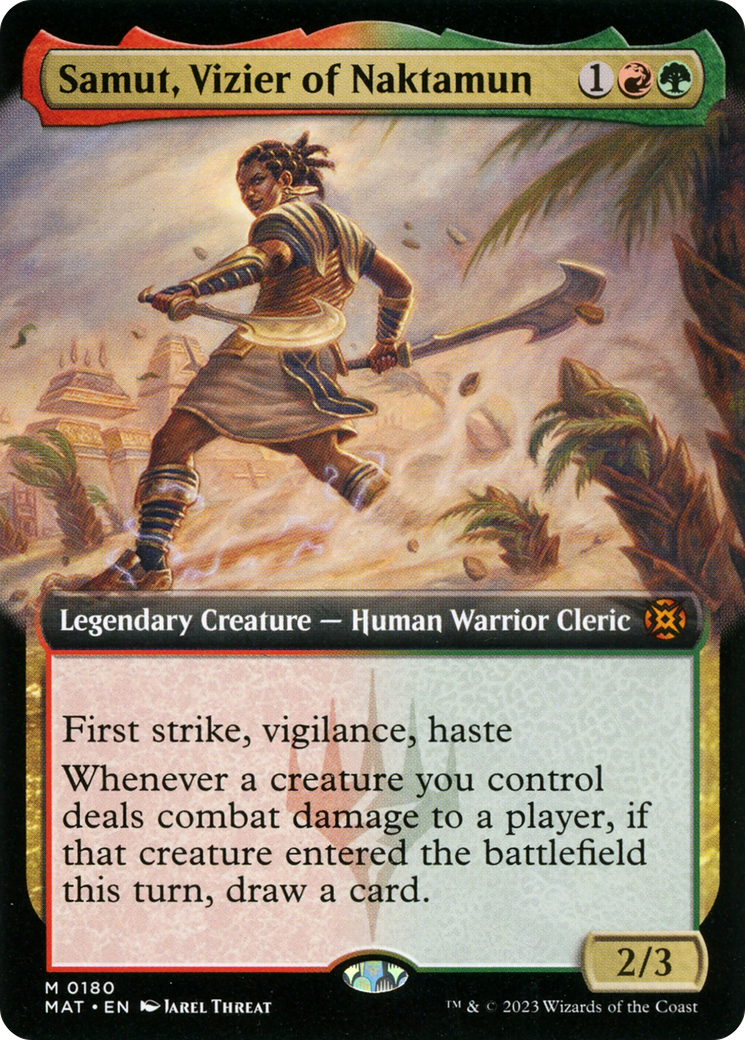 Samut, Vizier of Naktamun (Extended Art) [March of the Machine: The Aftermath] - Magic: The Gathering - Card Brawlers | Quebec | Canada |