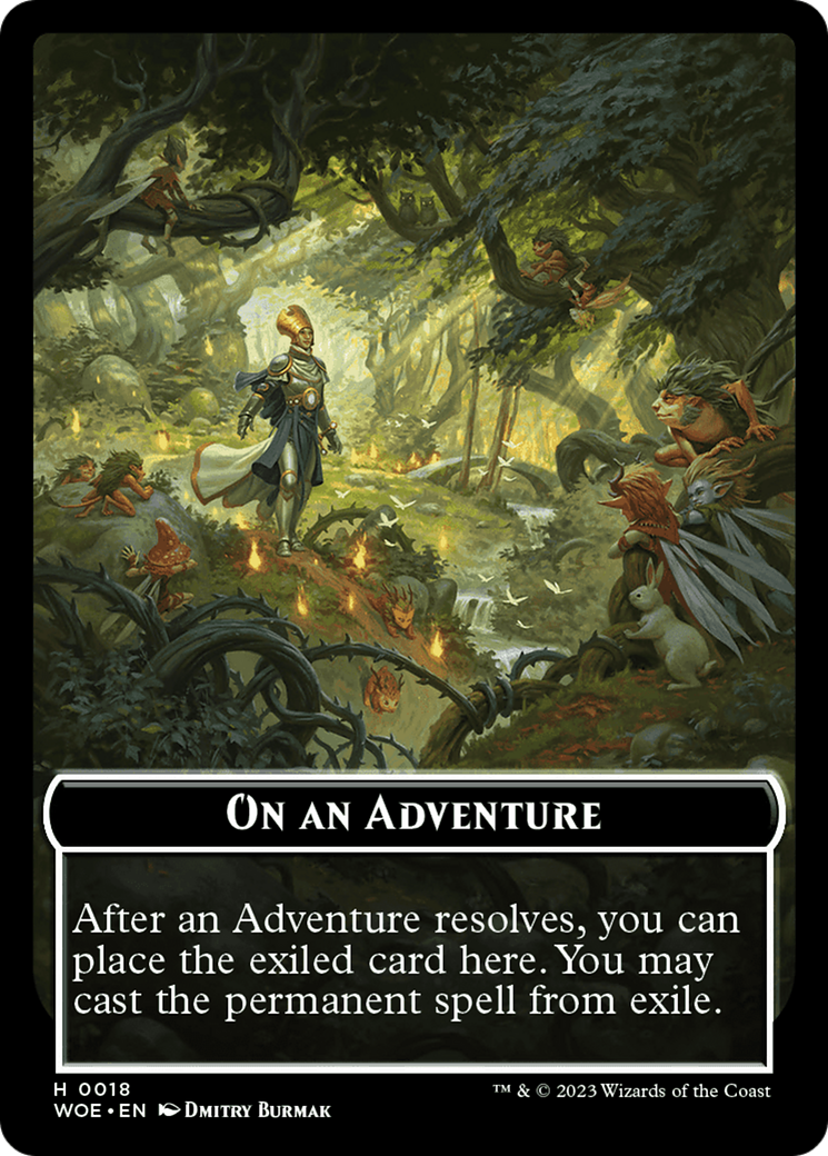 Wicked Role / Cursed Role // Emblem - On An Adventure Double-Sided Token [Wilds of Eldraine Tokens] - Magic: The Gathering - Card Brawlers | Quebec | Canada |