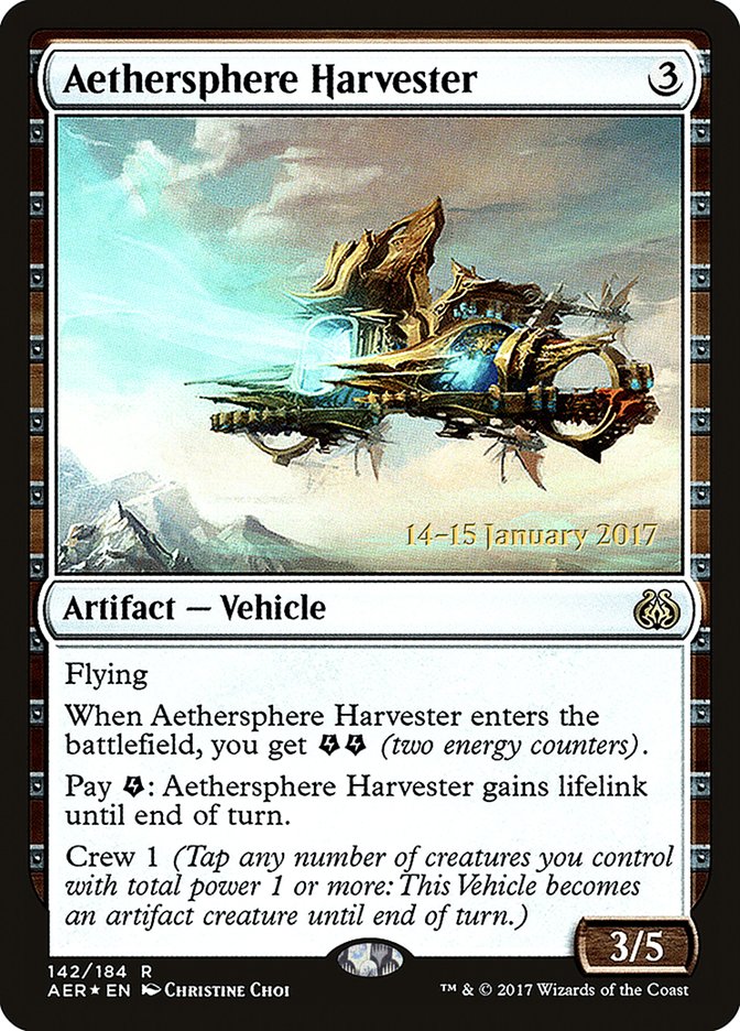 Aethersphere Harvester [Aether Revolt Prerelease Promos] - Magic: The Gathering - Card Brawlers | Quebec | Canada |