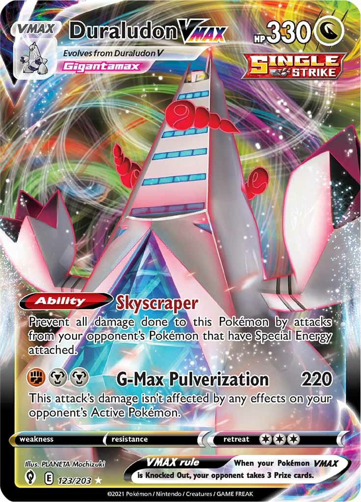 Duraludon VMAX (123/203) [Sword & Shield: Evolving Skies] - Pokémon - Card Brawlers | Quebec | Canada |