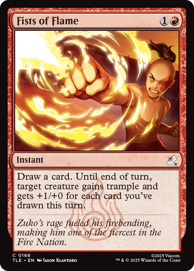 Fists of Flame [Avatar: The Last Airbender: Eternal-Legal] - Magic: The Gathering - Card Brawlers | Quebec | Canada |