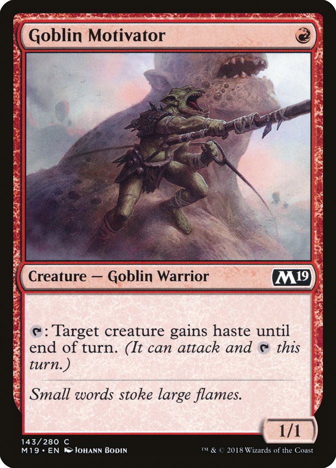 Goblin Motivator [Core Set 2019] - Magic: The Gathering - Card Brawlers | Quebec | Canada |