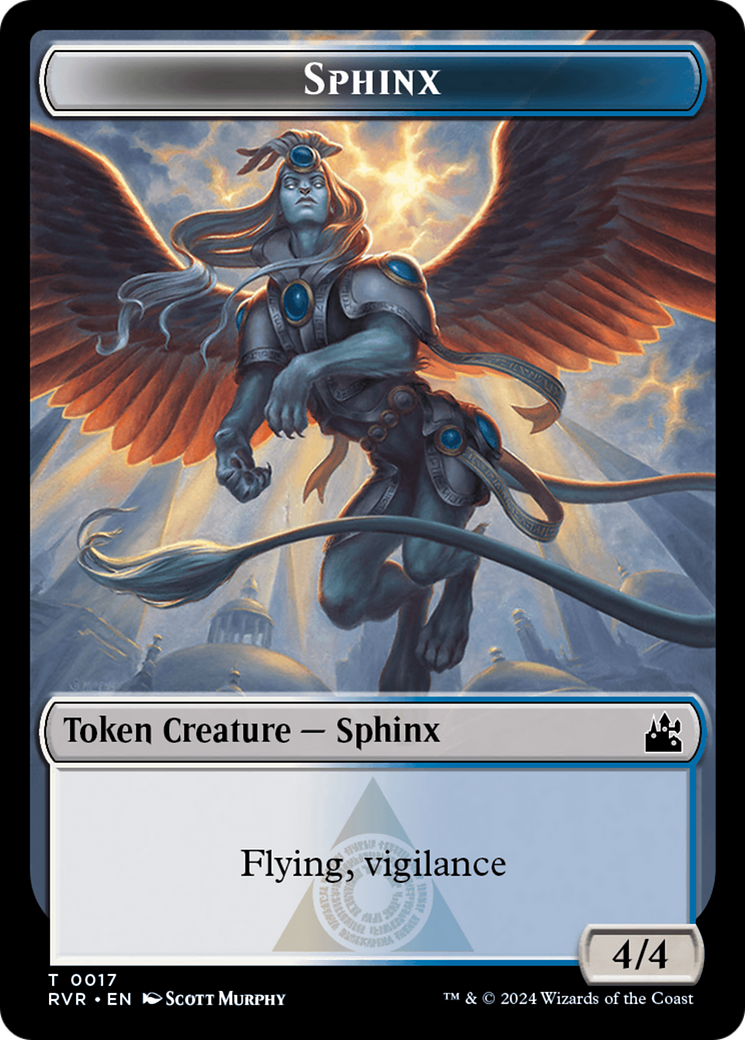 Elf Knight // Sphinx Double-Sided Token [Ravnica Remastered Tokens] - Magic: The Gathering - Card Brawlers | Quebec | Canada |