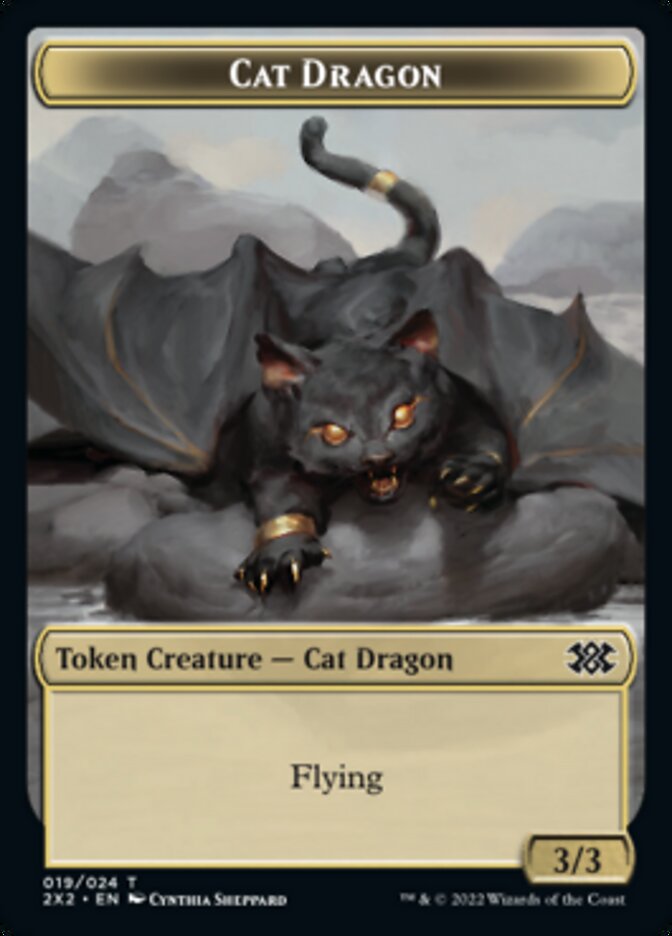 Cat Dragon // Eldrazi Scion Double-Sided Token [Double Masters 2022 Tokens] - Magic: The Gathering - Card Brawlers | Quebec | Canada |