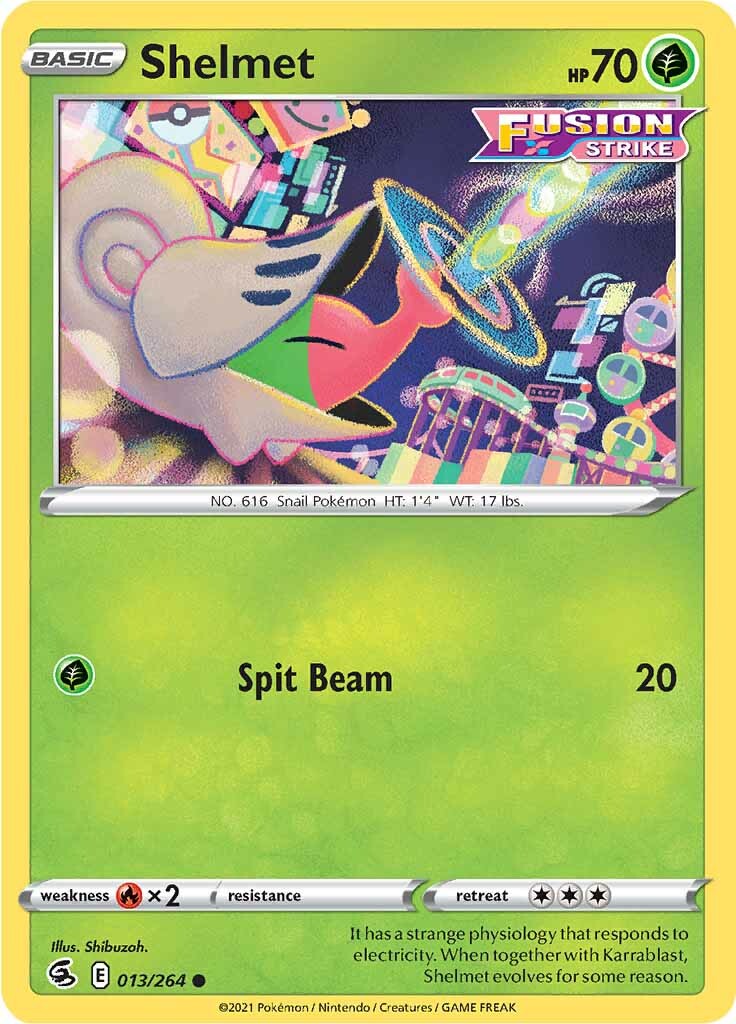 Shelmet (013/264) [Sword & Shield: Fusion Strike] - Pokémon - Card Brawlers | Quebec | Canada |