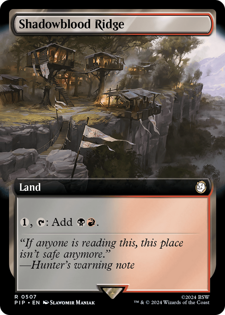 Shadowblood Ridge (Extended Art) [Fallout] - Magic: The Gathering - Card Brawlers | Quebec | Canada |