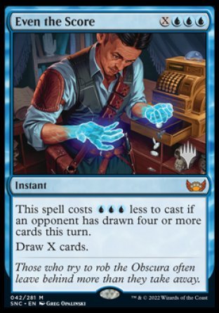 Even the Score (Promo Pack) [Streets of New Capenna Promos] - Magic: The Gathering - Card Brawlers | Quebec | Canada |