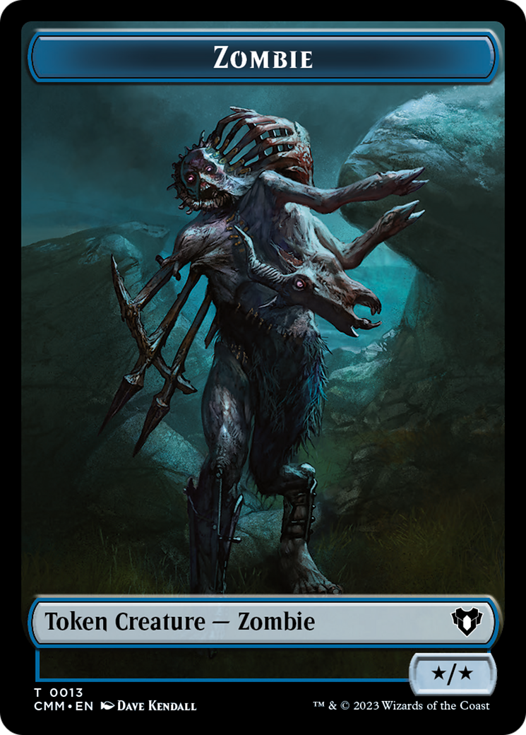 Spirit (0039) // Zombie (0013) Double-Sided Token [Commander Masters Tokens] - Magic: The Gathering - Card Brawlers | Quebec | Canada |