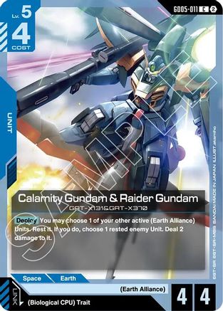 Calamity Gundam & Raider Gundam (GD05-011) - Freedom Ascension - Card Brawlers
