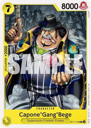 Capone"Gang"Bege (OP17-100) - The World's Strongest Warriors - Card Brawlers