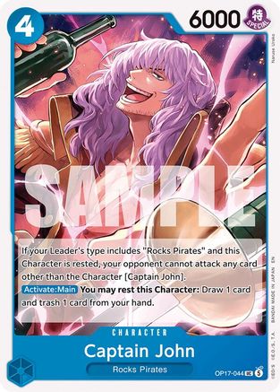 Captain John (OP17-044) - The World's Strongest Warriors - Card Brawlers