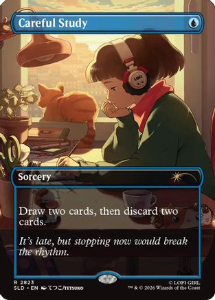 Careful Study (2823) (SLD-2823) - Secret Lair Drop Series - Card Brawlers