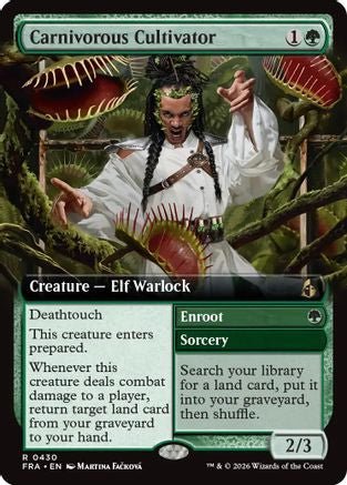 Carnivorous Cultivator (Extended Art) (FRA-430) - Reality Fracture Foil - Card Brawlers
