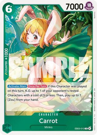 Carrot (EB03-013) - Extra Booster: One Piece Heroines Edition Foil - Card Brawlers