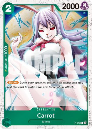 Carrot - P-070 (Pirate Foil) (P-070) - Premium Booster -The Best- Vol. 2 Foil - Card Brawlers