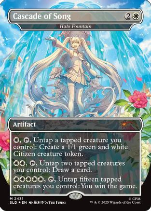 Cascade of Song - Halo Fountain (SLD-2431) - Secret Lair Drop Series Foil - Card Brawlers