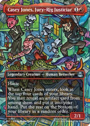 Casey Jones, Jury-Rig Justiciar (Borderless) (TMT-207) - Teenage Mutant Ninja Turtles - Card Brawlers