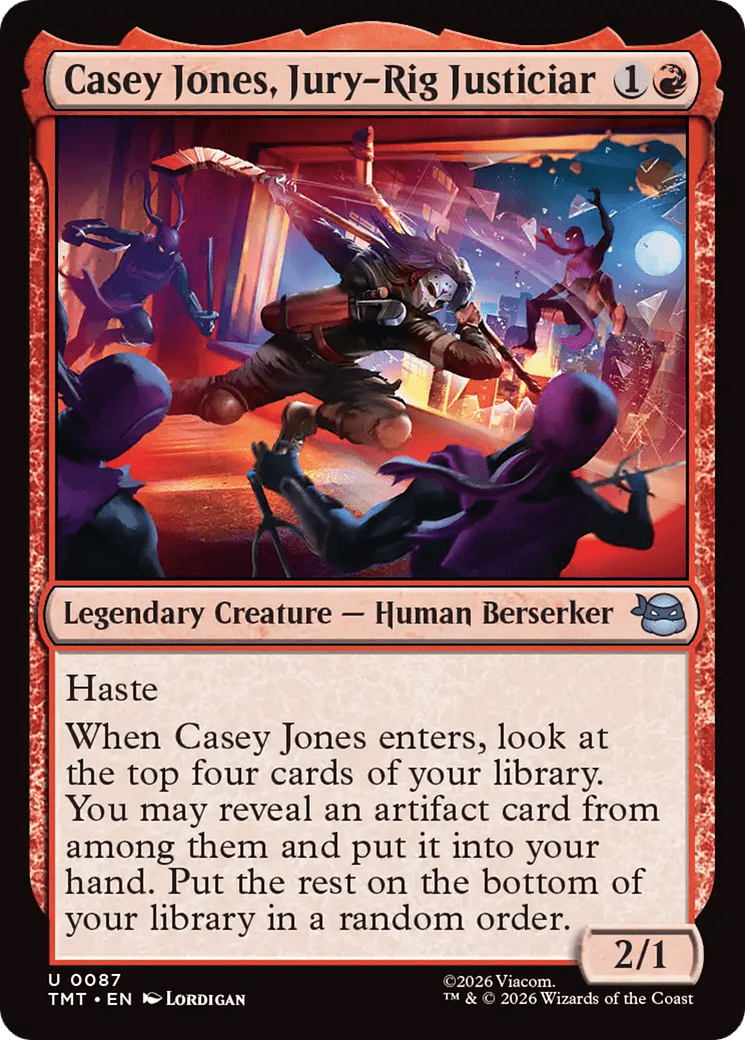Casey Jones, Jury - Rig Justiciar [Teenage Mutant Ninja Turtles] - Card Brawlers