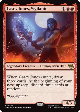 Casey Jones, Vigilante (TMT-088) - Teenage Mutant Ninja Turtles Foil - Card Brawlers
