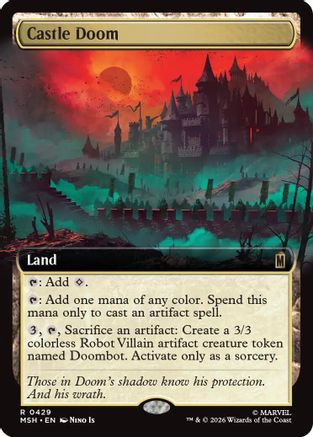 Castle Doom (Extended Art) (MSH-429) - Marvel Super Heroes Foil - Card Brawlers