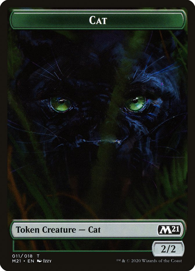 Cat Token (011/018) [Core Set 2021 Tokens] - Card Brawlers