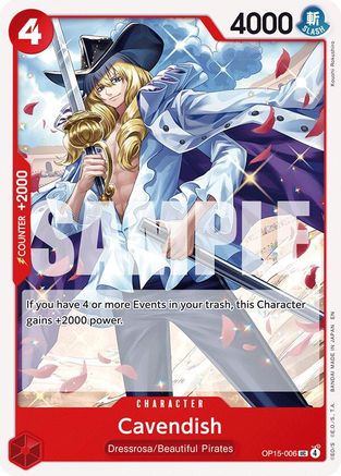 Cavendish (OP15-006) - Adventure on Kami's Island - Card Brawlers