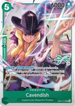 Cavendish (Zoro Deck) (EB01-012) - Learn Together Deck Set - Card Brawlers