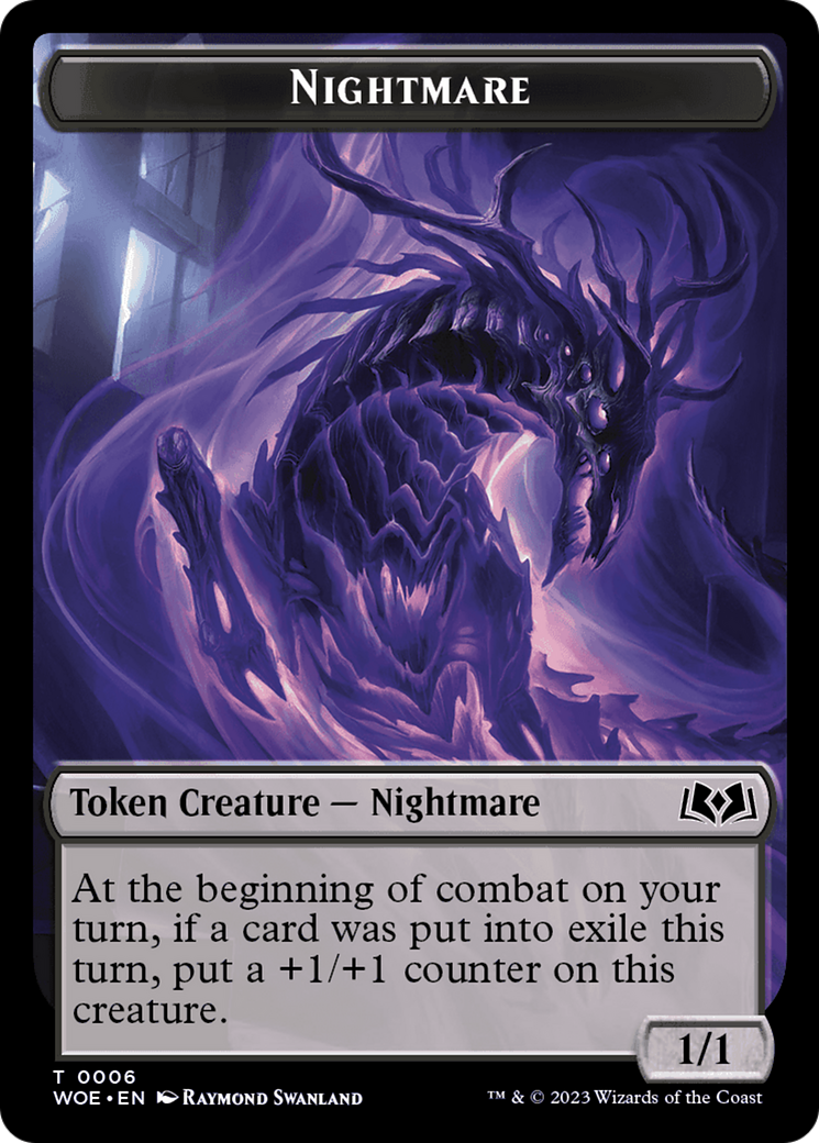Nightmare // Food (0013) Double-Sided Token [Wilds of Eldraine Tokens] - Magic: The Gathering - Card Brawlers | Quebec | Canada |