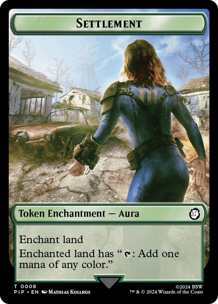Energy Reserve // Settlement Double-Sided Token [Fallout Tokens] - Magic: The Gathering - Card Brawlers | Quebec | Canada |