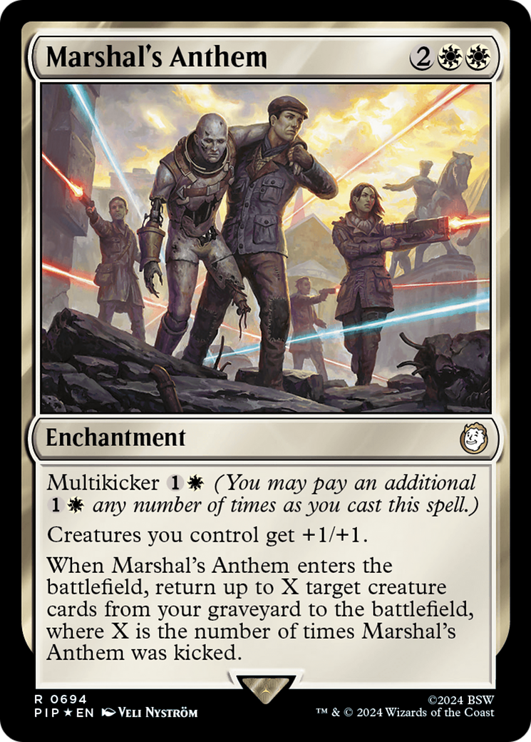 Marshal's Anthem (Surge Foil) [Fallout] - Magic: The Gathering - Card Brawlers | Quebec | Canada |