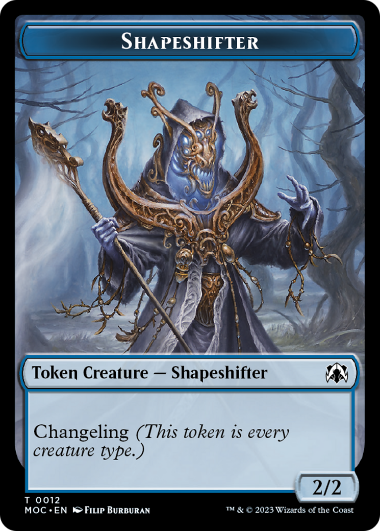 The Monarch // Shapeshifter Double-Sided Token [March of the Machine Commander Tokens] - Magic: The Gathering - Card Brawlers | Quebec | Canada |