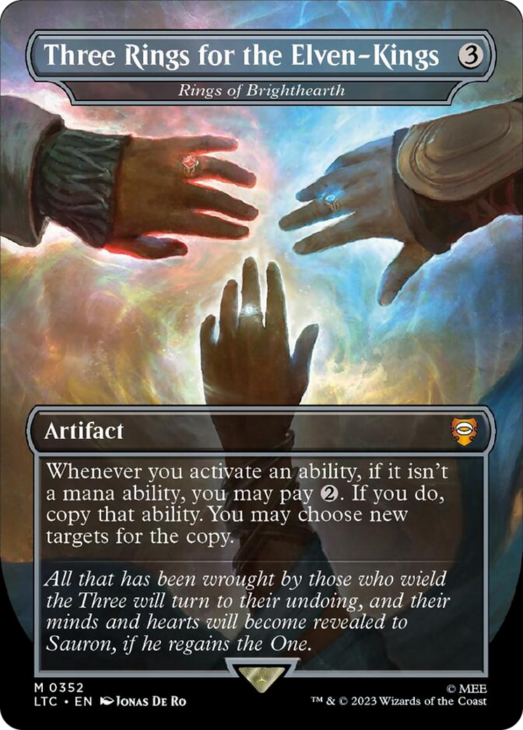 Three Rings for the Elven-Kings - Rings of Brighthearth (Surge Foil) [The Lord of the Rings: Tales of Middle-Earth Commander] - Magic: The Gathering - Card Brawlers | Quebec | Canada |